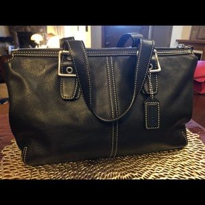 Vintage Coach Black Satchel